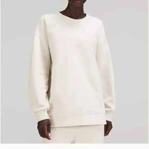 Lululemon Perfectly Oversized Crew Sweatshirt in Biege